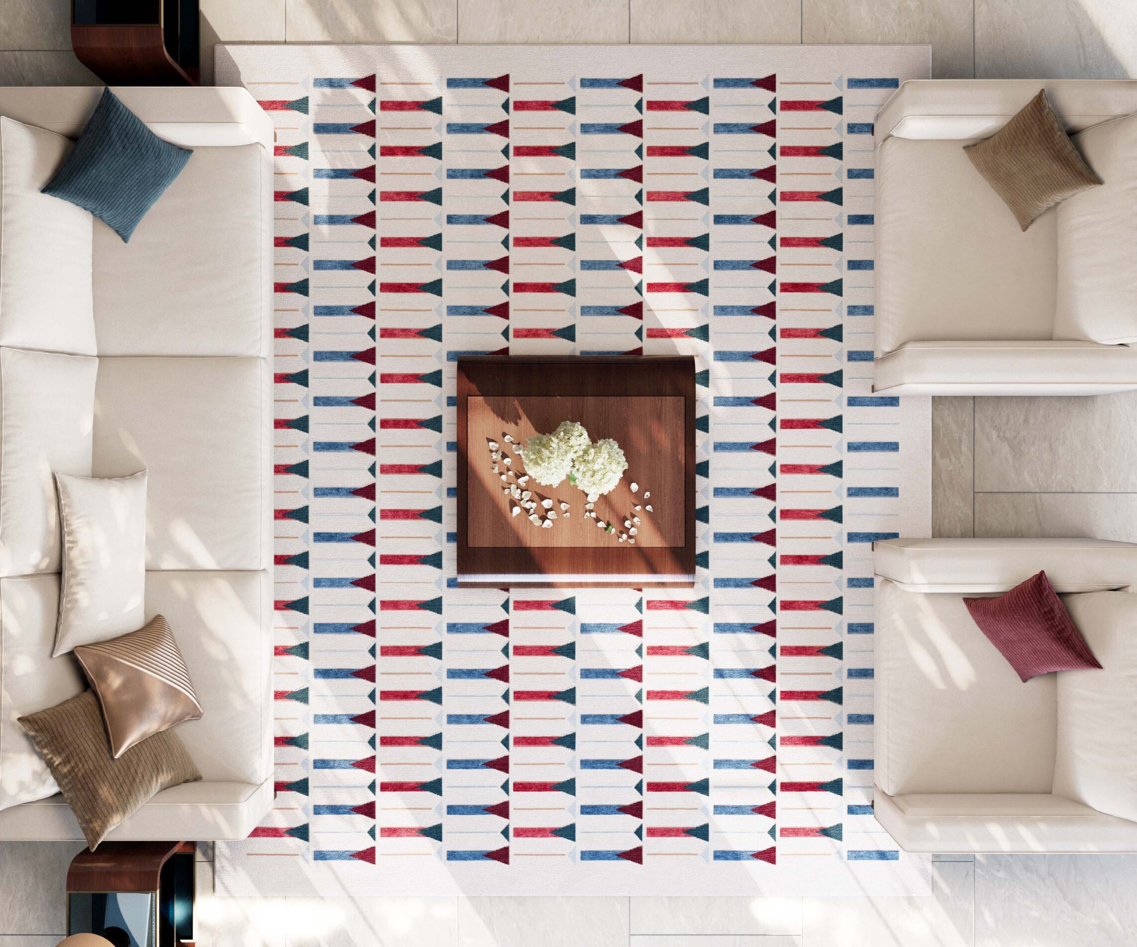 Прямоугольный ковер ручной работы Tapis Rouge узор ARCH-00038878 - Вид №6