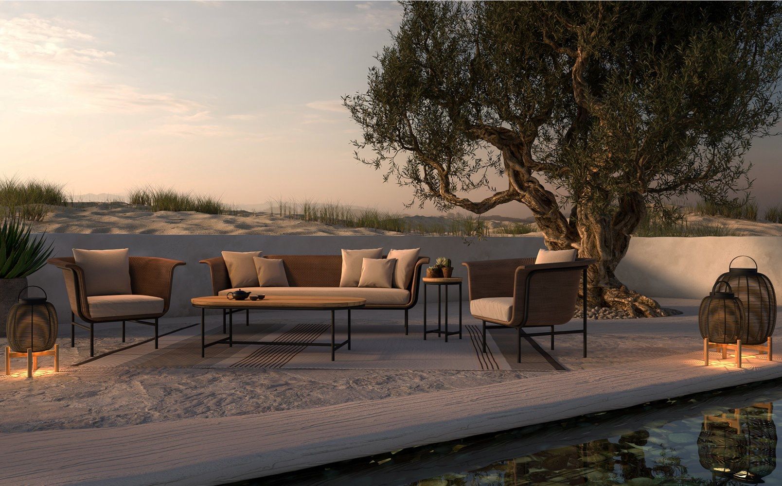 Плетеный солнечный фонарь Vincent sheppard TIKA ARCH-00148953 - Вид №4