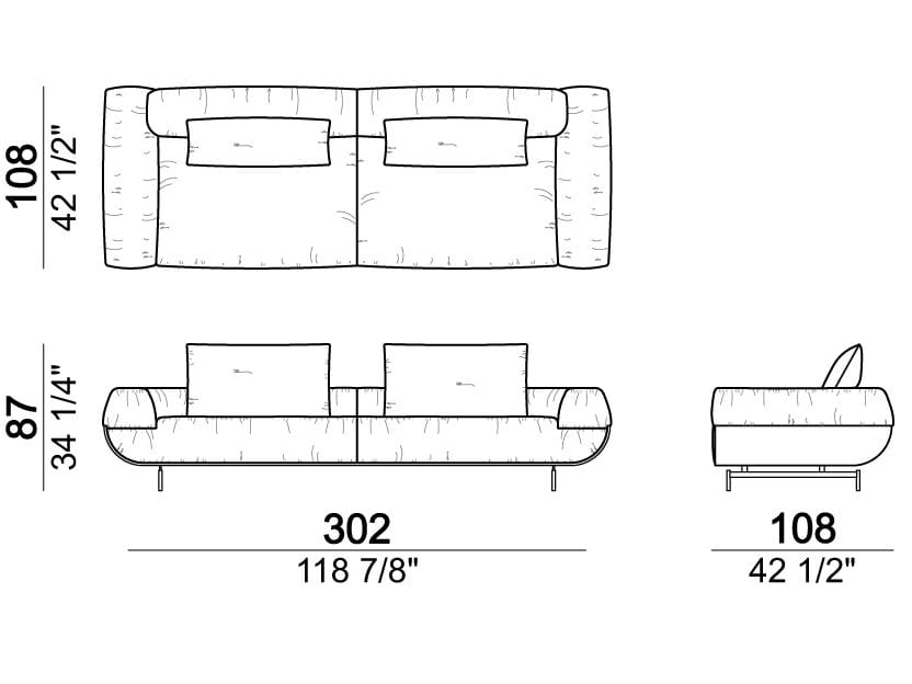 3-местный кожаный диван Arketipo FASTLOVE ARCH-00090570 - Вид №9