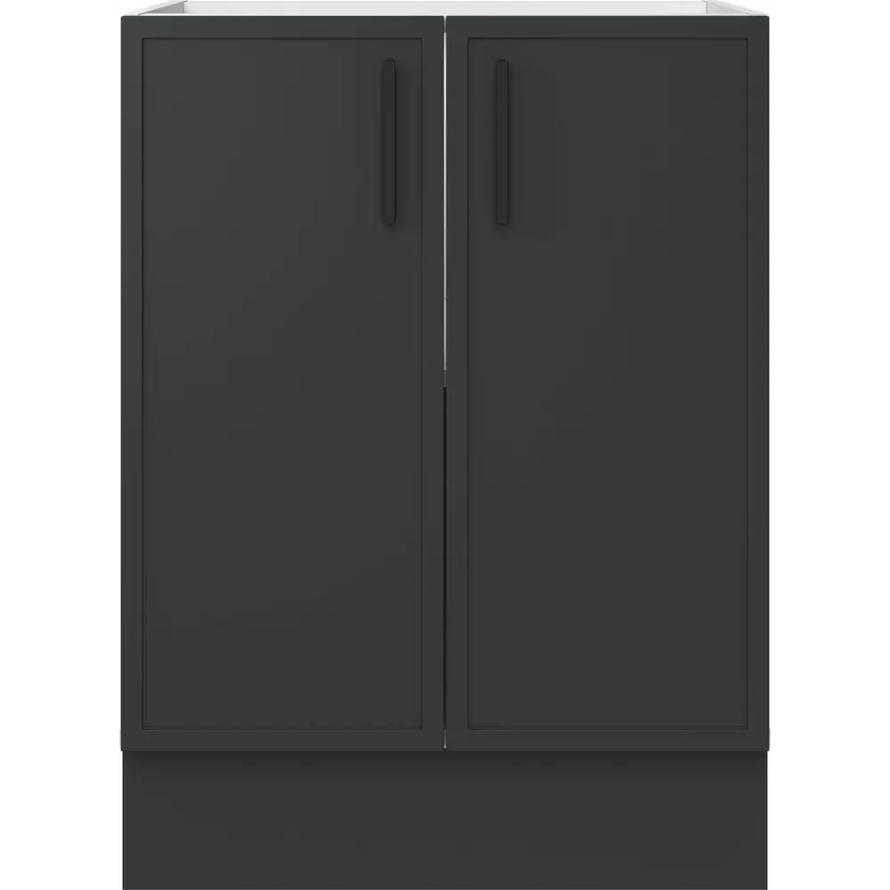 Кухонный шкаф напольный Неро Delinia 60x82.5x58 см см МДФ цвет графит STLM-2020993 - Вид №3