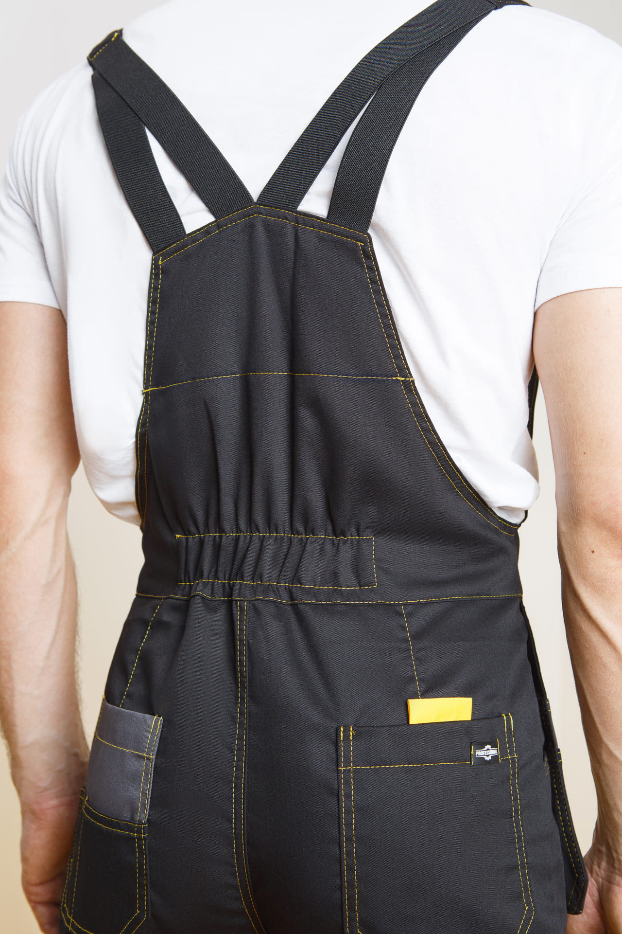 4956833 Костюм "Профессионал-2" черный-графит-желтый GENESIS  Летняя спецодежда  размер 60-62/170-176  - Вид №19