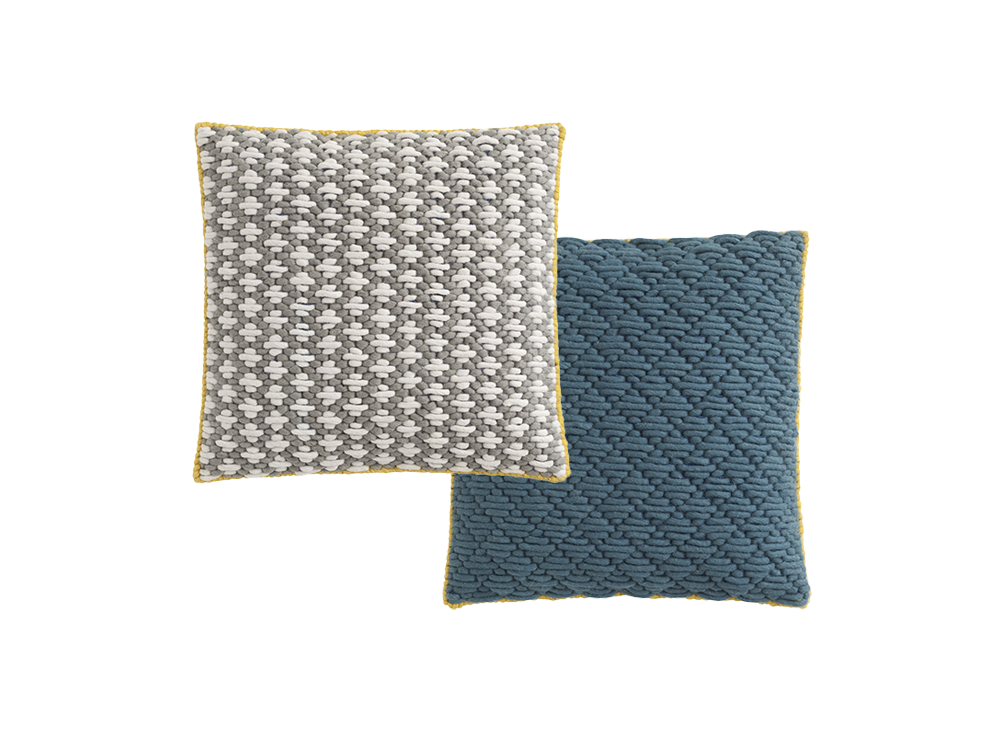 006124 Подушка Light grey - Blue 50x50 GAN Silai Silaï - Вид №5