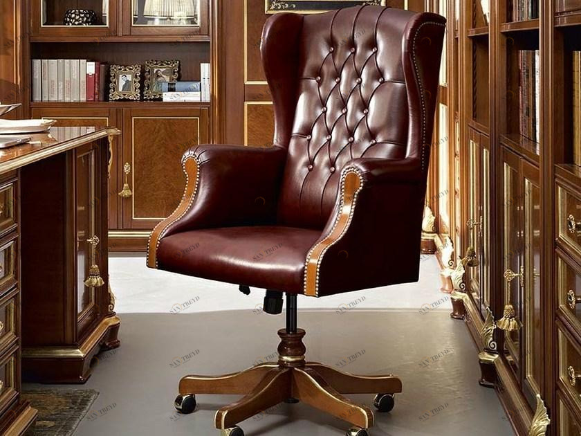 Modenese Gastone Кресло поворотное на 5 спиц с подлокотниками Bella vita sun-id-1504452