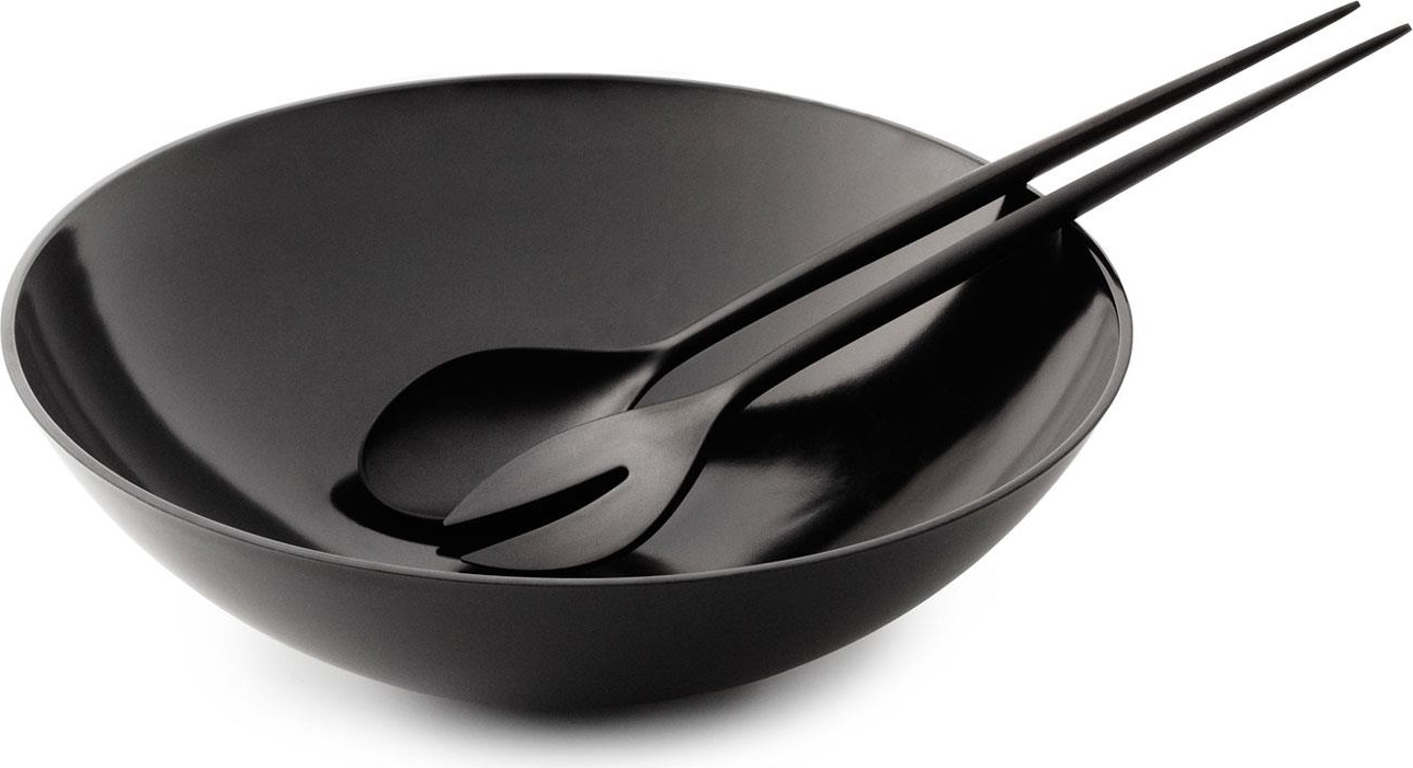 351010 Krenit Salad Bowl Black Normann Копенгаген Normann Copenhagen  - Вид №3