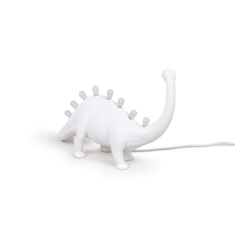 Настольная лампа белая 31х49 см Brontosaurus 14782 SELETTI ЖИВОТНЫЕ 00-3882456 Белый - Вид №6