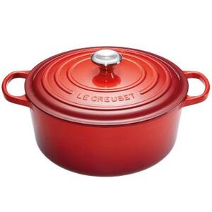 Кастрюля чугунная Le Creuset, Ø28 см, вишневая