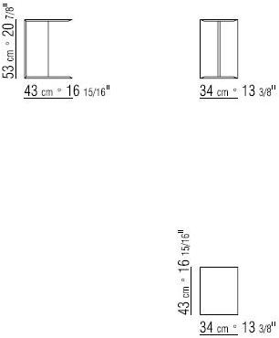 Flexform Журнальный столик из металла, обтянутый кожей sun-id-1371863 - Вид №2