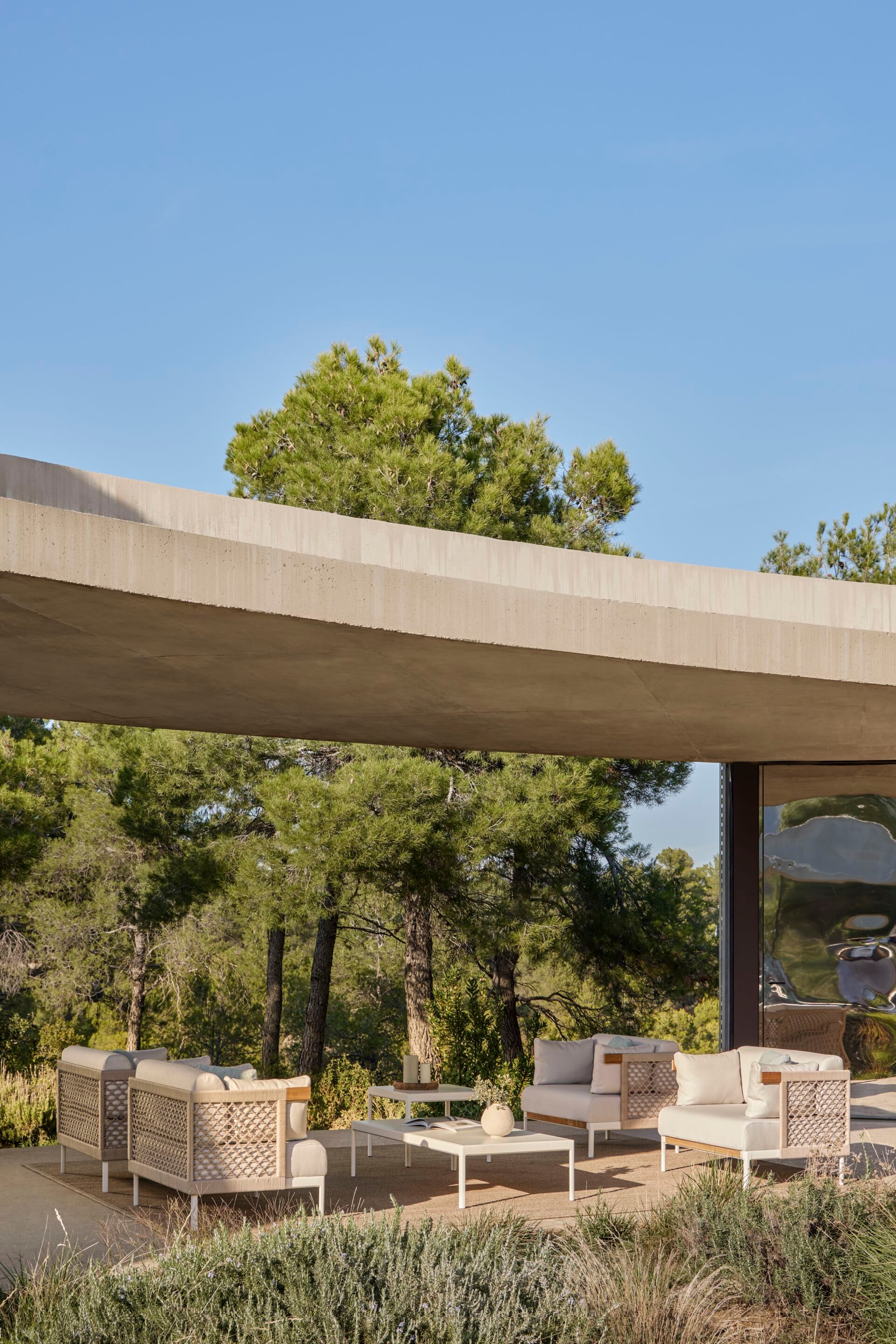 Веревочное и тканевое садовое кресло с подлокотниками POINT Legacy ARCH-00037863 - Вид №9