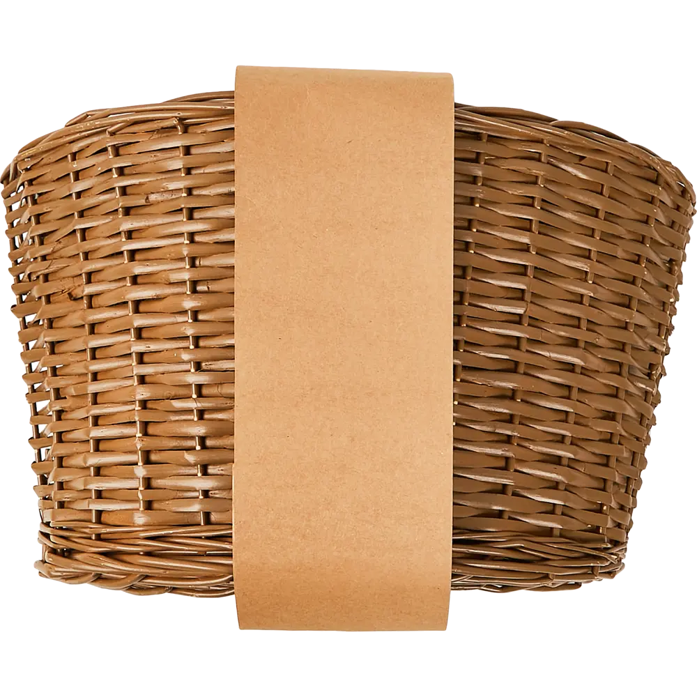 87038500 Корзина под елку коричневая ротанг D60см H28см STLM-1430628 Santreyd  - Вид №2