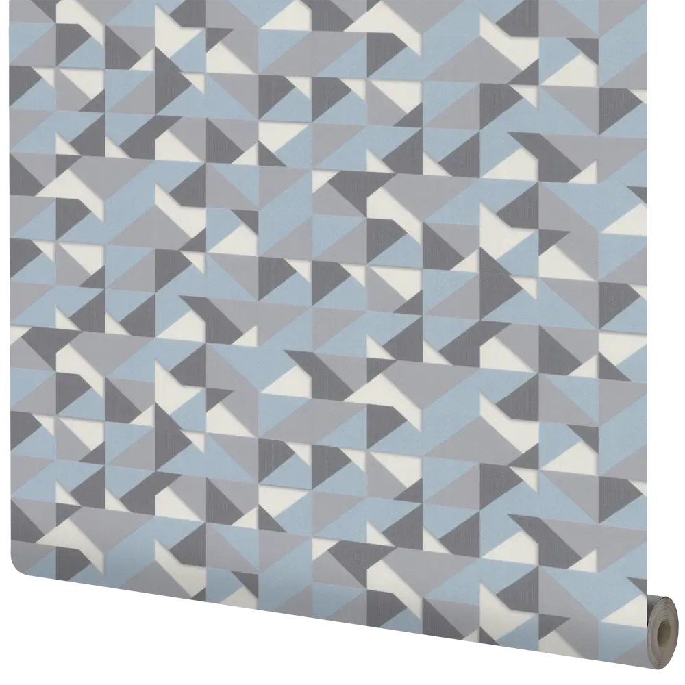 Обои виниловые Аспект Ру Оригами голубые 1.06 м 70309-64 STLM-2013677