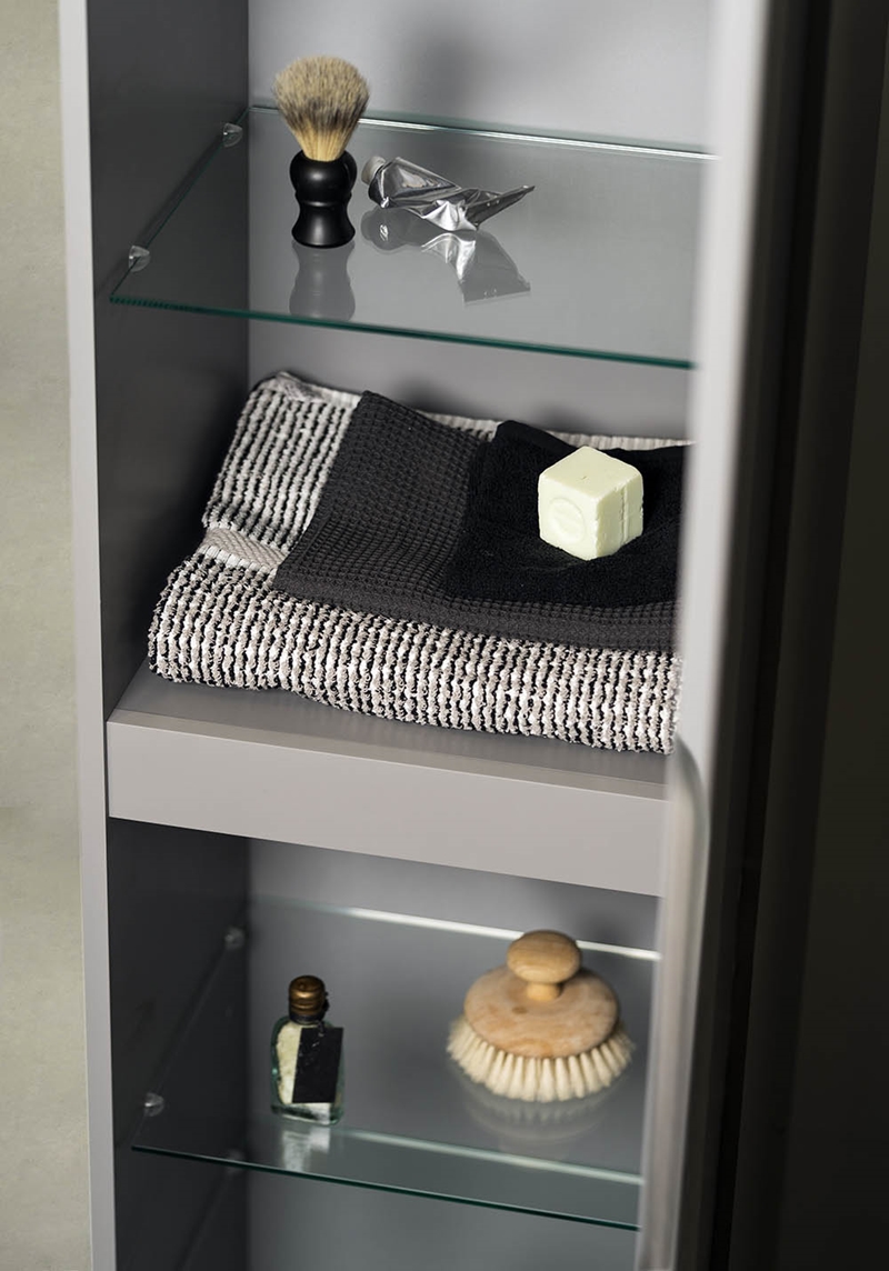 320125 Высокий Шкаф Flex Compact City / Studio Soft Grey Noro  Серый  - Вид №1