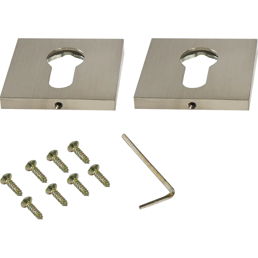 Накладка на цилиндр EDSON для защиты замочной скважины ø51 мм никель 85163299 STLM-0059257 - Вид №1