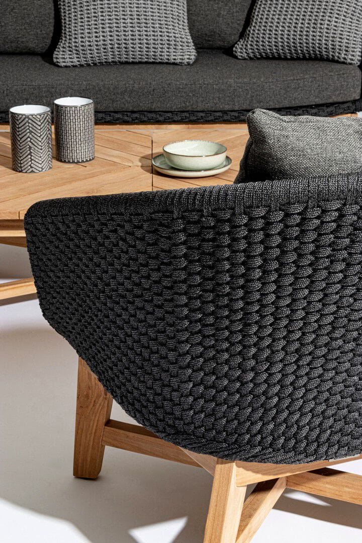 Веревочное и тканевое садовое кресло с подлокотниками BIZZOTTO Coachella ARCH-00029312 - Вид №22