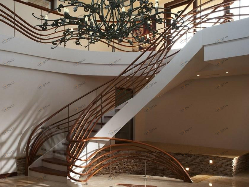 Siller Treppen Г-образная открытая лестница из массива дерева Moscow sun-id-1443272