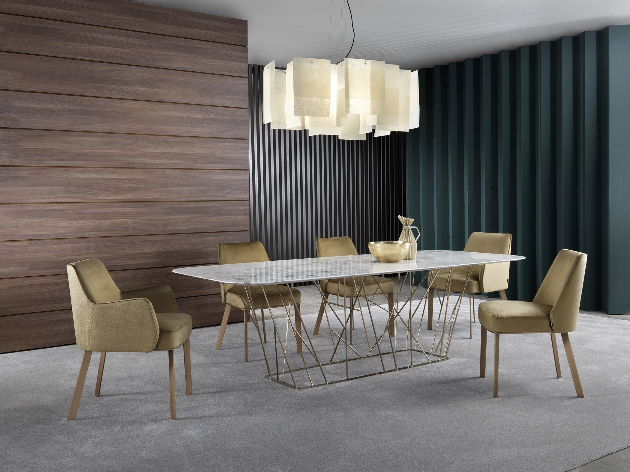 Мраморный прямоугольный стол для гостиной Marelli Twig ARCH-00078818 - Вид №5