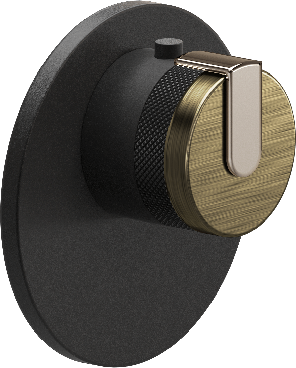 E-8027-R1VBB-L1PN-BK-T Термостатический переключатель 3/4-Внешняя часть GRAFF MOD+