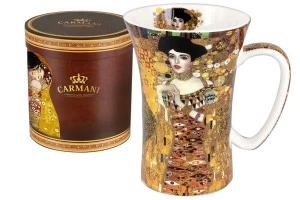 Кружка из костяного фарфора 0,6 л золотая "Адель. Г.Климт" CARMANI  00-3973484 Золото;коричневый