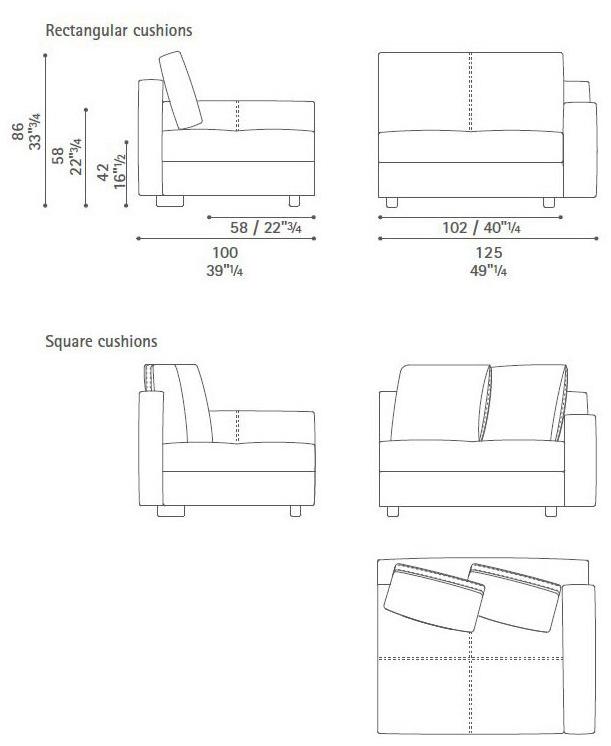 Poltrona Frau Модульный диван La collezione - divani e poltrone sun-id-1459157 - Вид №26