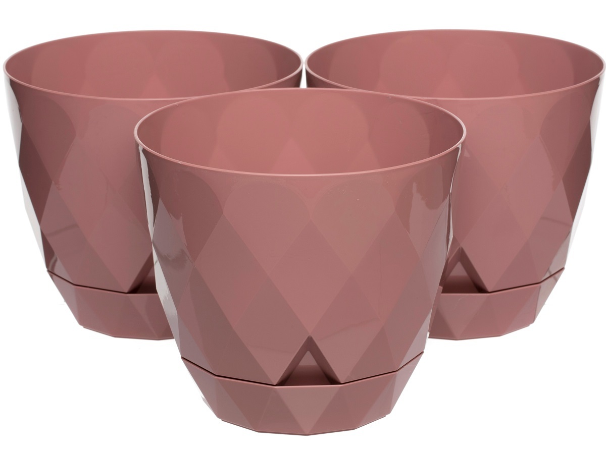 Горшок для цветов Rico 2.4L Pink NAVAKO 16026 - Вид №3