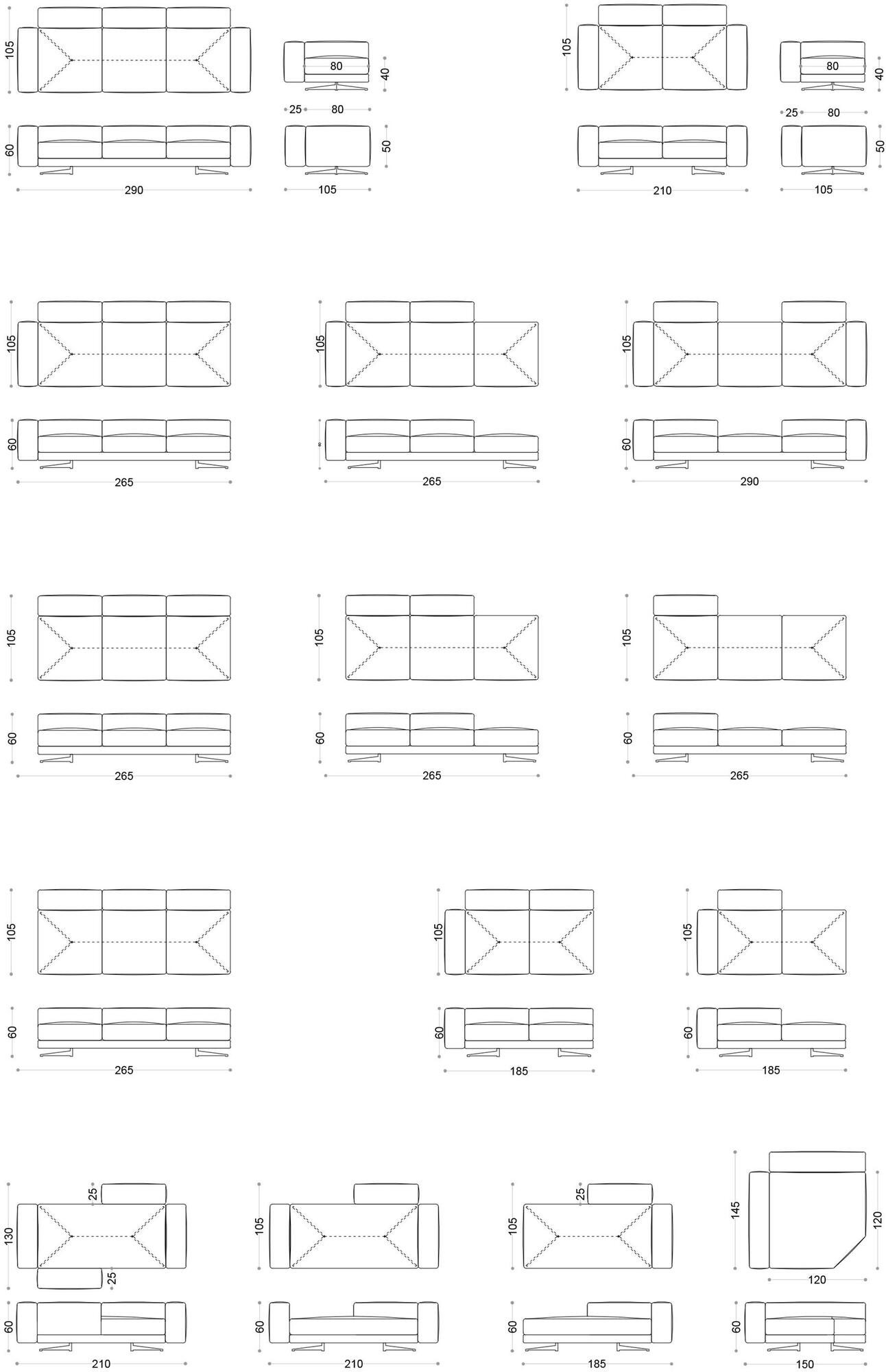 Угловой диван с тканевой обивкой Santreyd sun-id-1362658 - Вид №5
