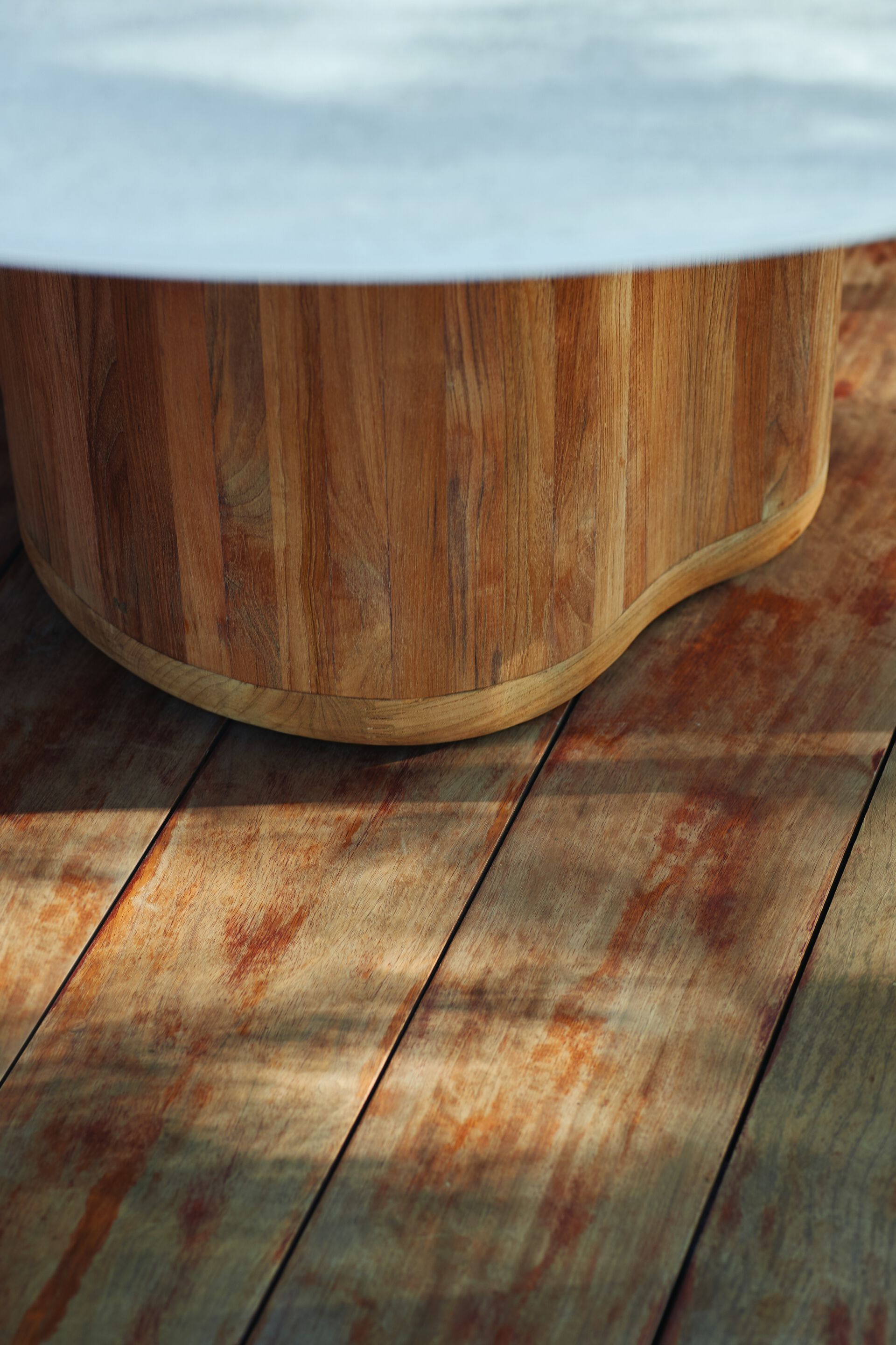 Круглый керамический обеденный стол с колесами MANUTTI Ogado ARCH-00085949 - Вид №6