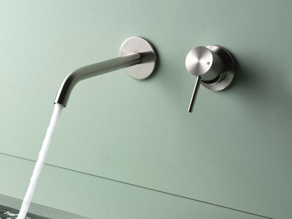 Настенный смеситель для раковины из нержавеющей стали с 2 отверстиями BEAMTECH Level ARCH-00023099