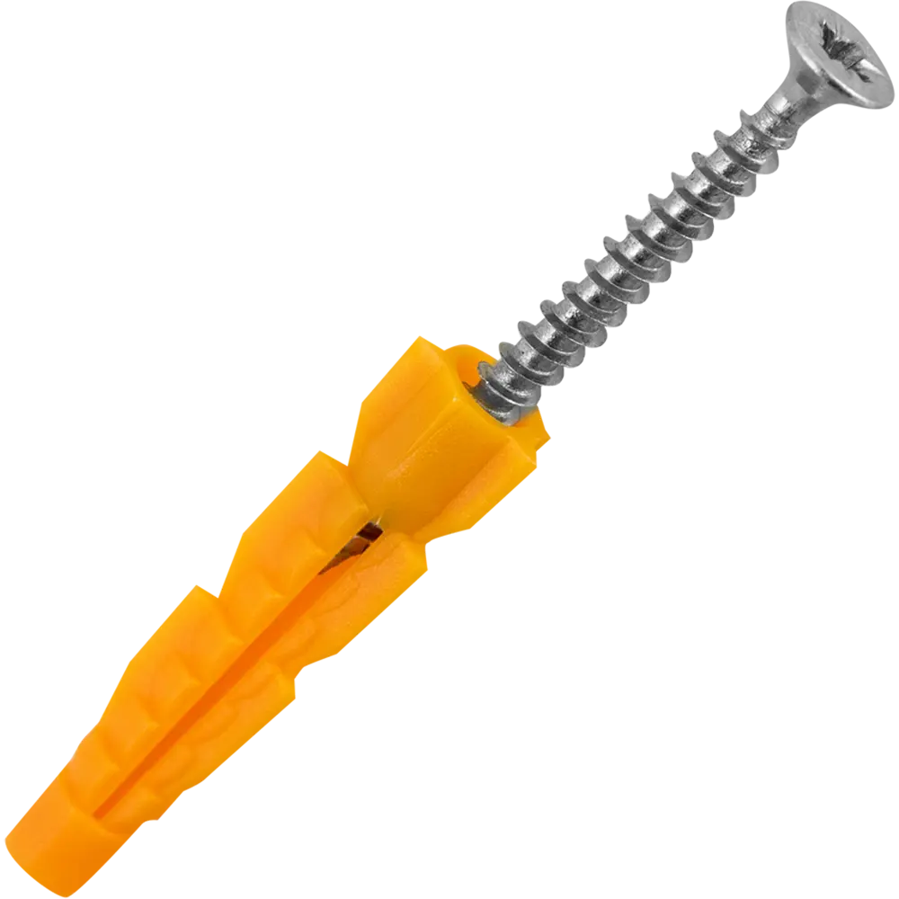 Дюбель универсальный с саморезом Ш3х35 мм полипропилен 16 шт НЕВСКИЙ КРЕПЕЖ STLM-2099649