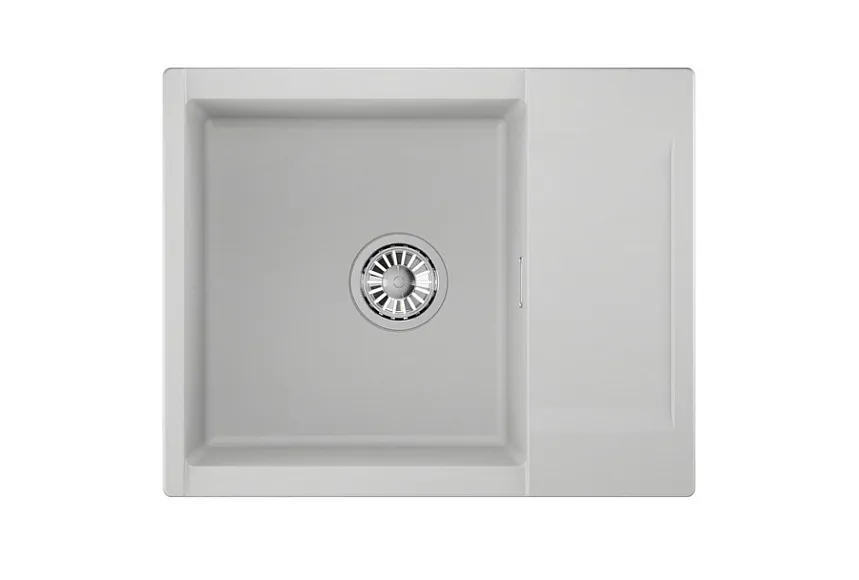 ES-6202, АРКТИК (БЕЛЫЙ), кухонная мойка, кварц, ESTETICA GRANULA 6202-ST232 - Вид №2