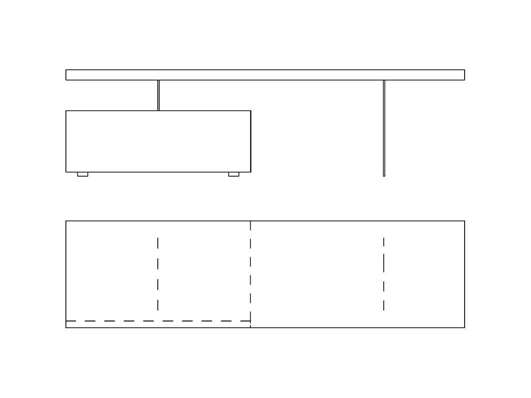 Деревянный низкий ТВ-шкаф Naturedesign Origin ARCH-00073201 - Вид №3