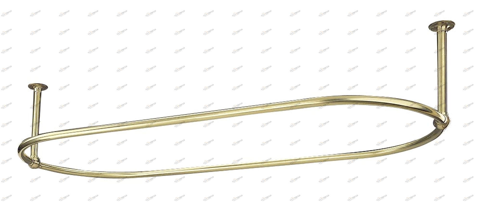 Traditional bathrooms Карниз для штор OVAL винтажный Scr1.1.ag 