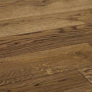 Массивная доска Challe Boulogne Терра Дуб Натур с брашью (Текстурированная) 400-2000х120 мм.