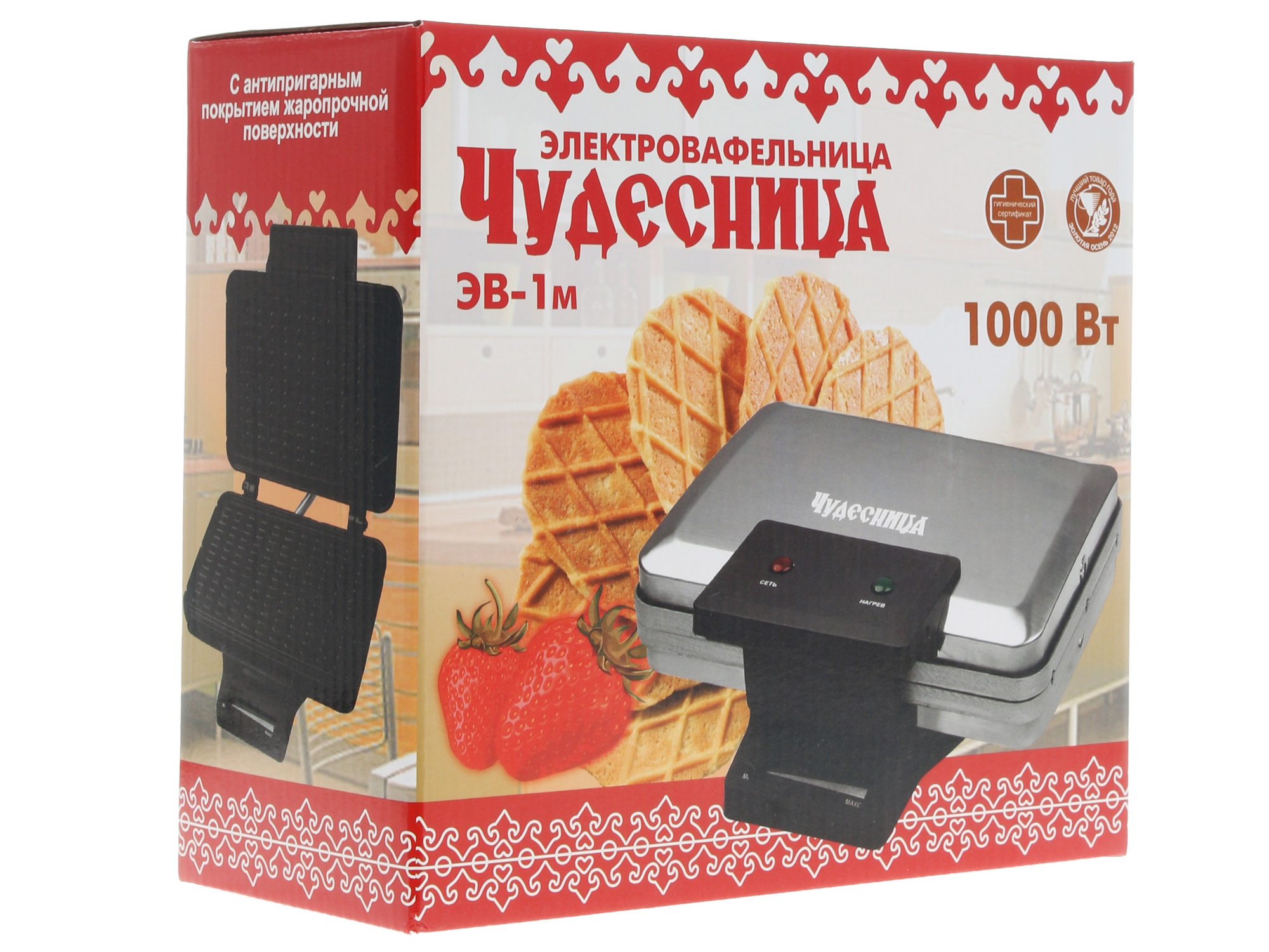 1154663 Вафельница Чудесница ЭВ-1м серебристый STDN-0114420 - Вид №9