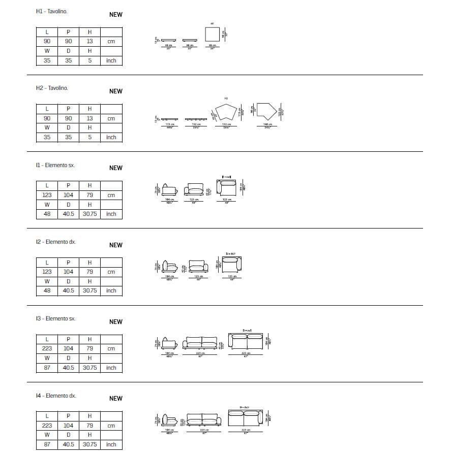 Кожаный модульный диван Baxter Aura ARCH-00089329 - Вид №15