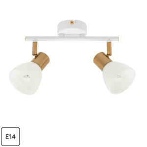 Спот поворотный Arte Lamp Falena 2 лампы E14 6 м² цвет белый