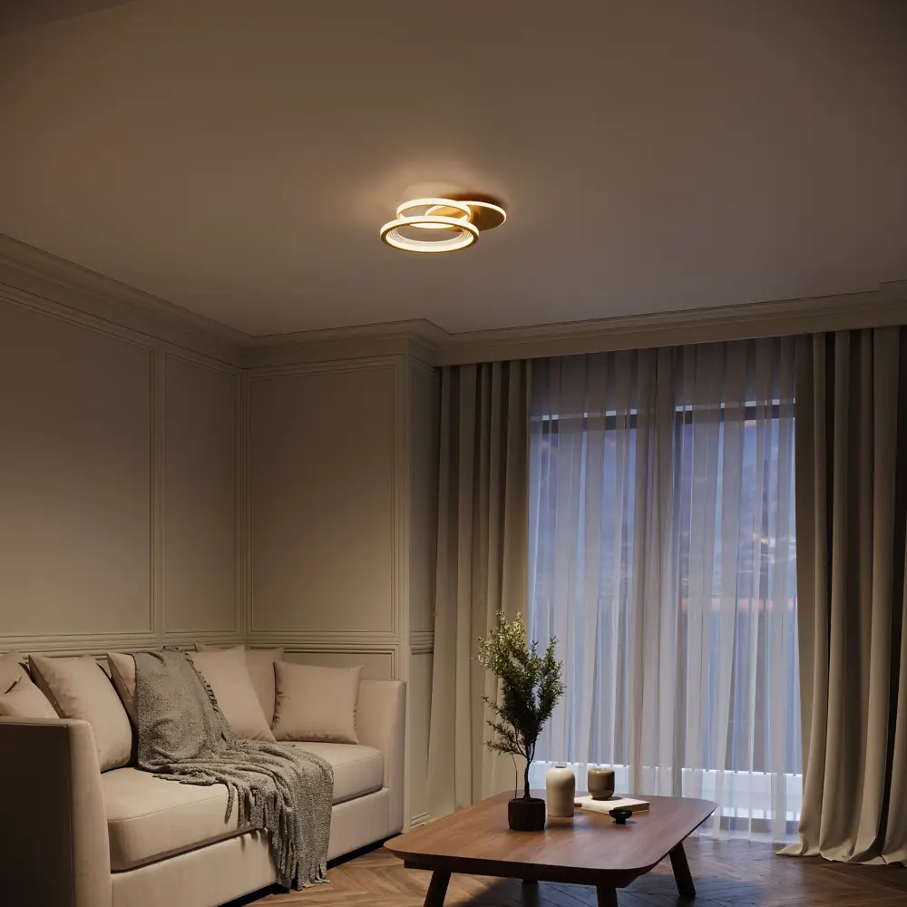 Люстра потолочная светодиодная Escada 10248/3LED с пультом, 21 м², регулируемый белый свет, цвет золотой STLM-2129815 - Вид №10