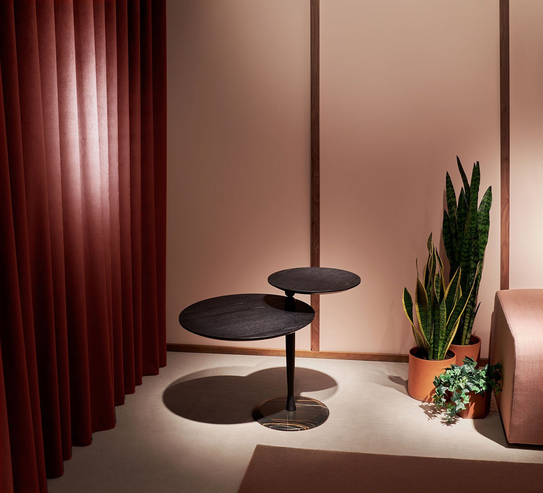 Вращающийся журнальный столик из ясеня NOMON моменты ARCH-00038256 - Вид №2