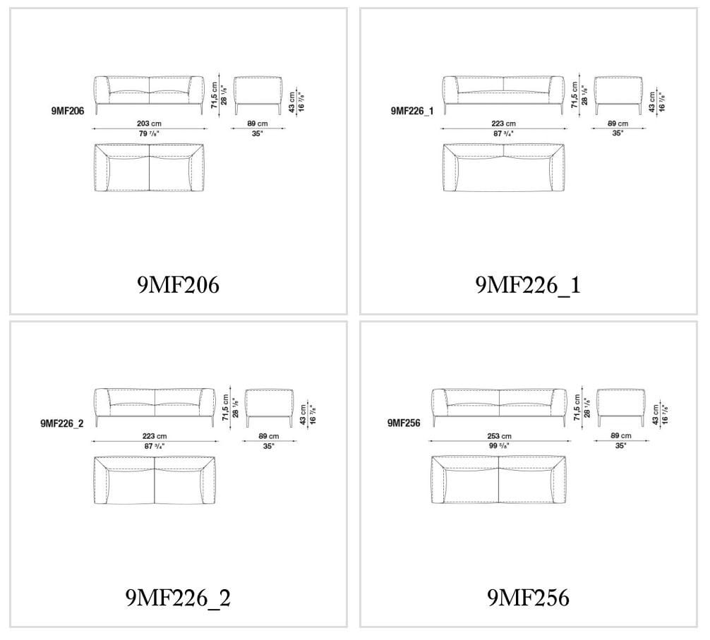 Угловой диван из ткани B&B Italia Michel ARCH-00027825 - Вид №7
