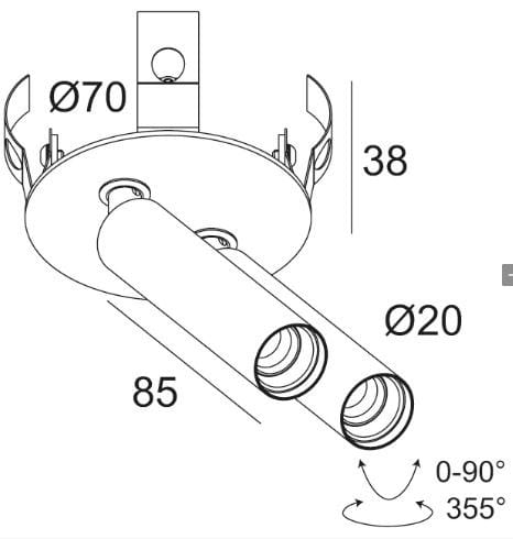 Несколько потолочных светодиодных прожекторов Deltalight Uho ARCH-00105407 - Вид №4