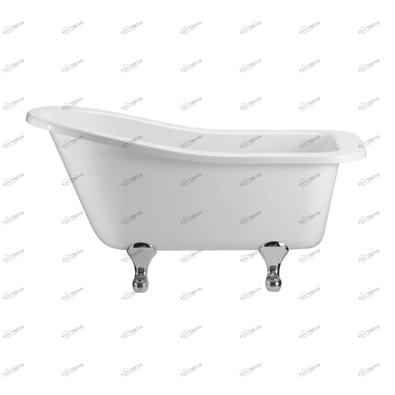 Ванна акриловая Buckingham Slipper c ножками E10 CHR Slipper Burlington E6, E10 CHR 740 x 1500 x 780