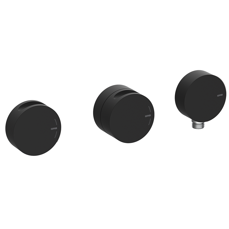 90903002 PREMIUM Черная термостатического 2/3 Внутренних путей горизонтальные с внешним лобовым путем манекеном Черный GRB MIXERS 