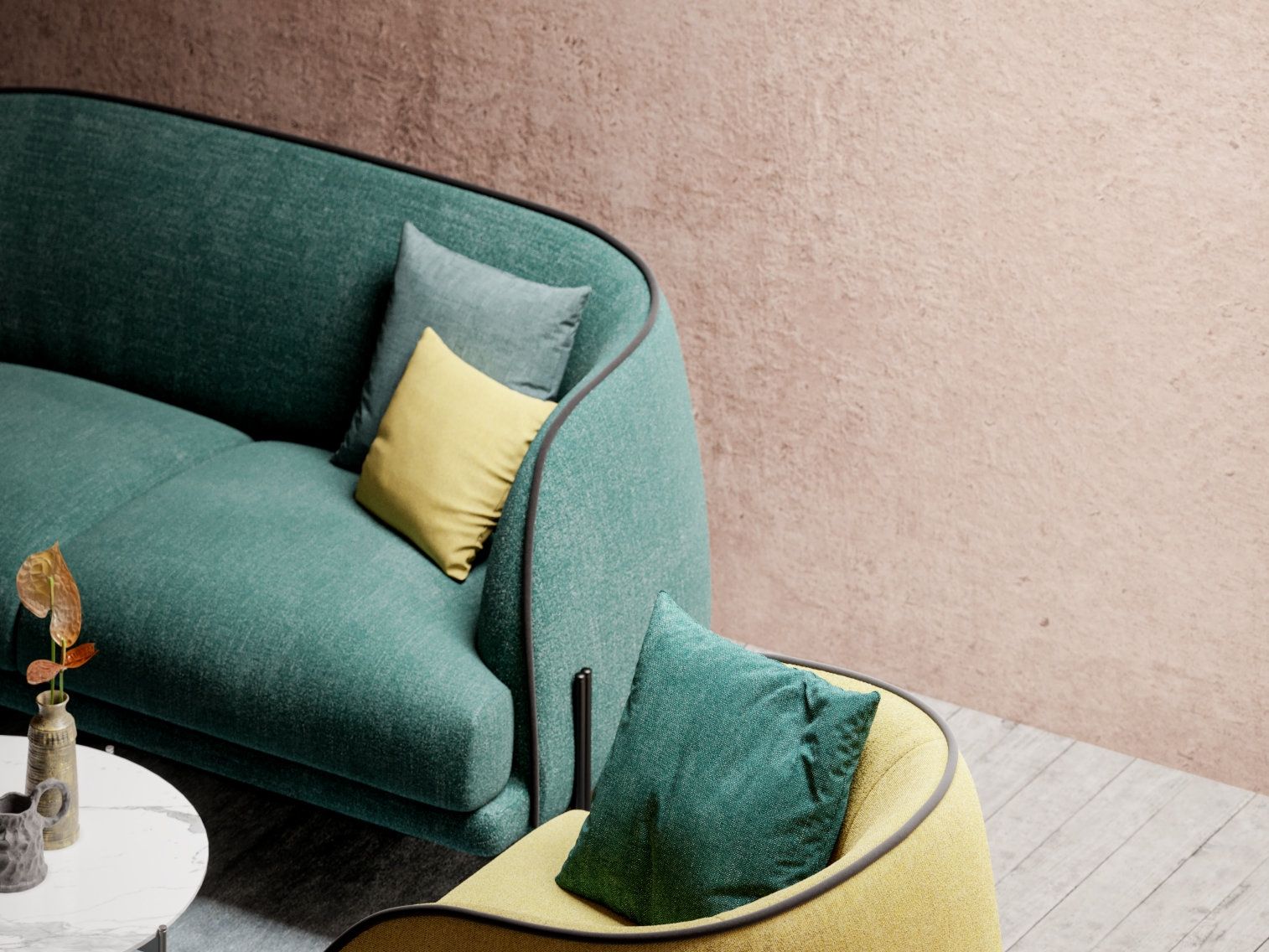 3-местный тканевый диван Liu Jo Living Collection ARCH-00102741 - Вид №12