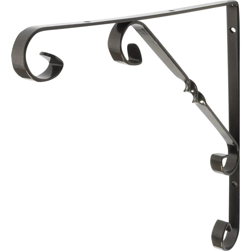 LARVIJ Кронштейн Орнамент 25х25 см бронза для настенных полок 12195837 STLM-1579251