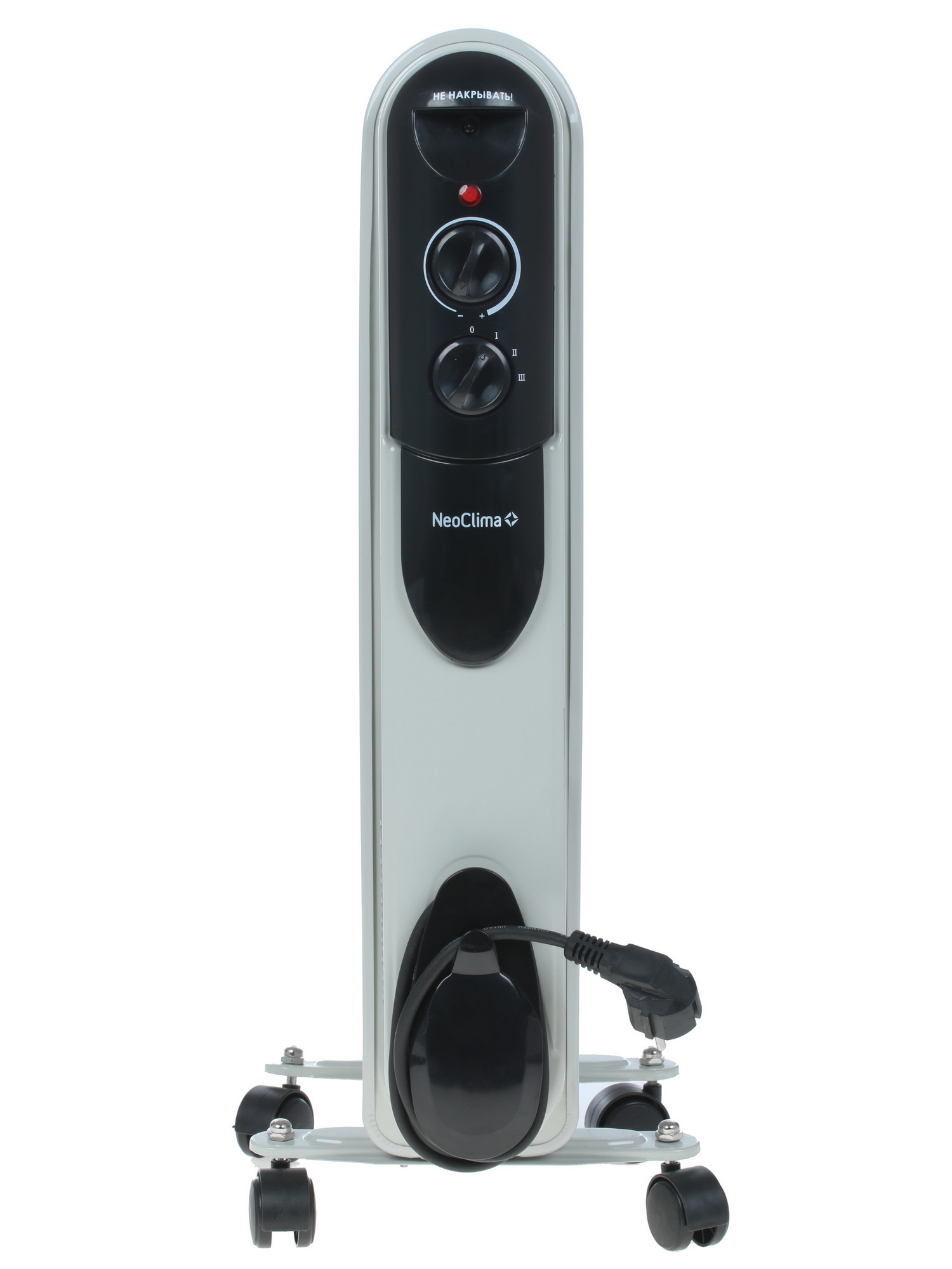 1268097 Масляный обогреватель Neoclima NC 9307 белый STDN-0079295 - Вид №1