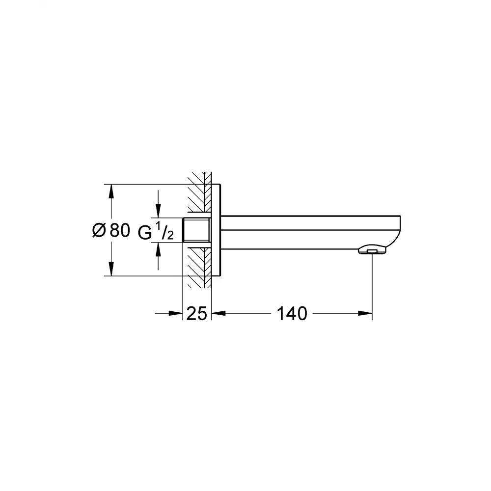 Излив для ванны Grohe Baucosmopolitan STLM-2160472 - Вид №3