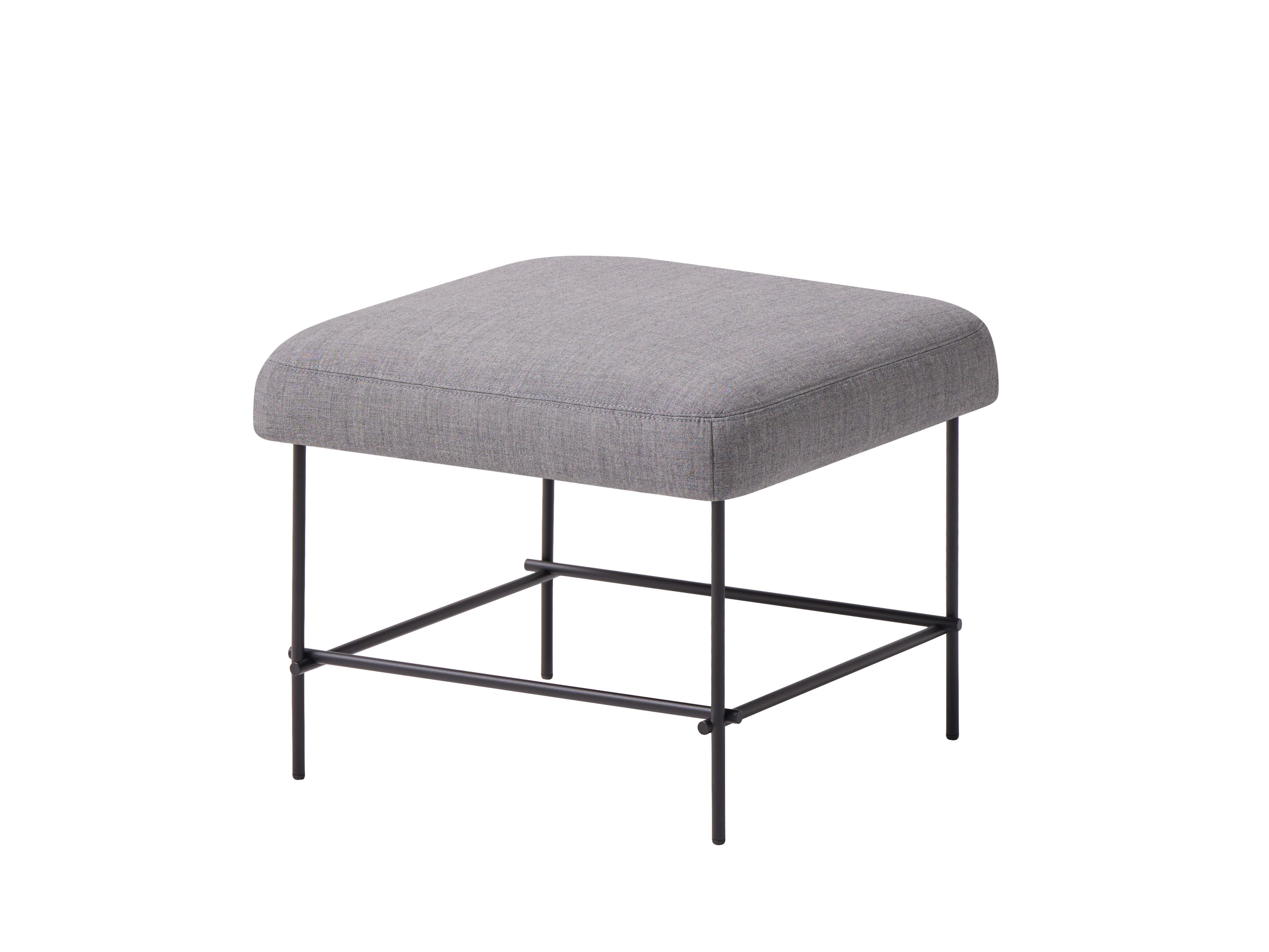 Квадратный мягкий пуф из ткани и металла INCLASS Nuc ARCH-00143206