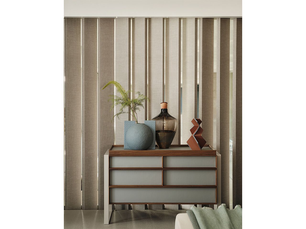 Деревянный комод с кожаными деталями Turri Joel ARCH-00119611 - Вид №1