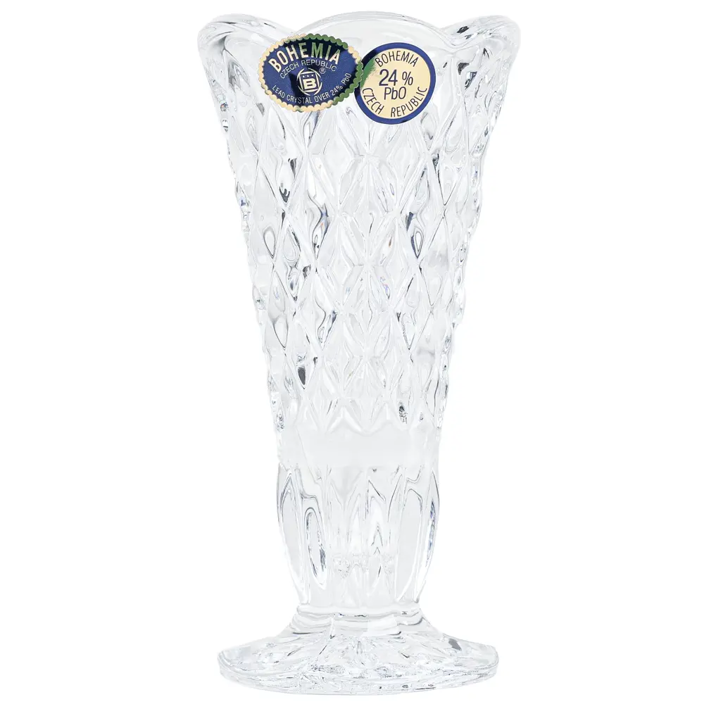 Ваза Bohemia Crystal Diamond стекло цвет прозрачный 12 см STLM-2070546 - Вид №3