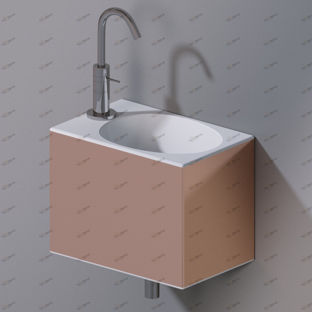 L311T0R1V1.257 Подвесная раковина настенная прямоугольная A. e T. Italia IDEA AeT ITALIA