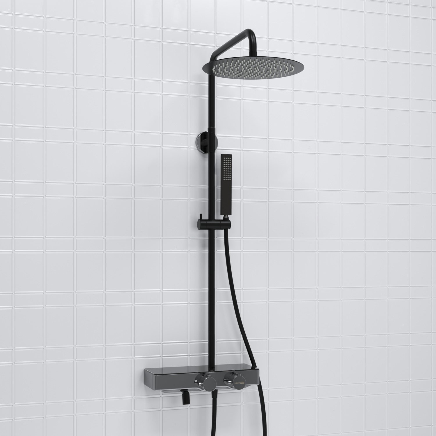 A114.160.218.CB Thermo Душевой комплект с термостатическим смесителем WasserKRAFT 