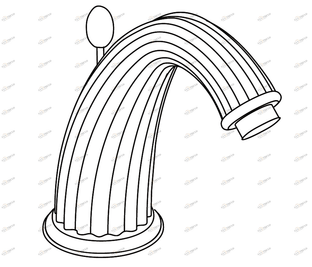 C67-3S1D C67-3S1D Излив на край ванны CUPOLA Cristal & Bronze COUPOLE 
